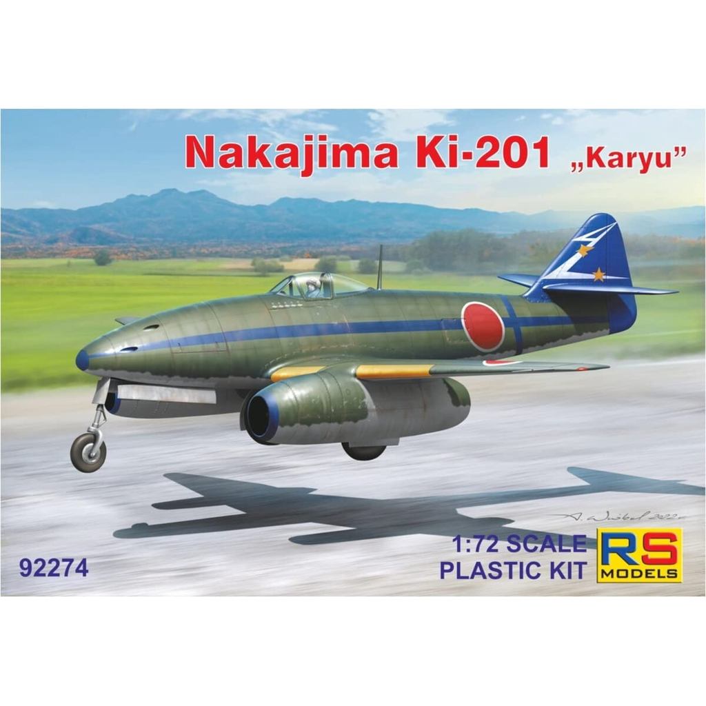 ฿รุ่น 172 กองทัพญี่ปุ่น Nakajima Ki-201 Jet Combat Assault เครื่องบิน Fire Dragon พลาสติกรุ่น 92274