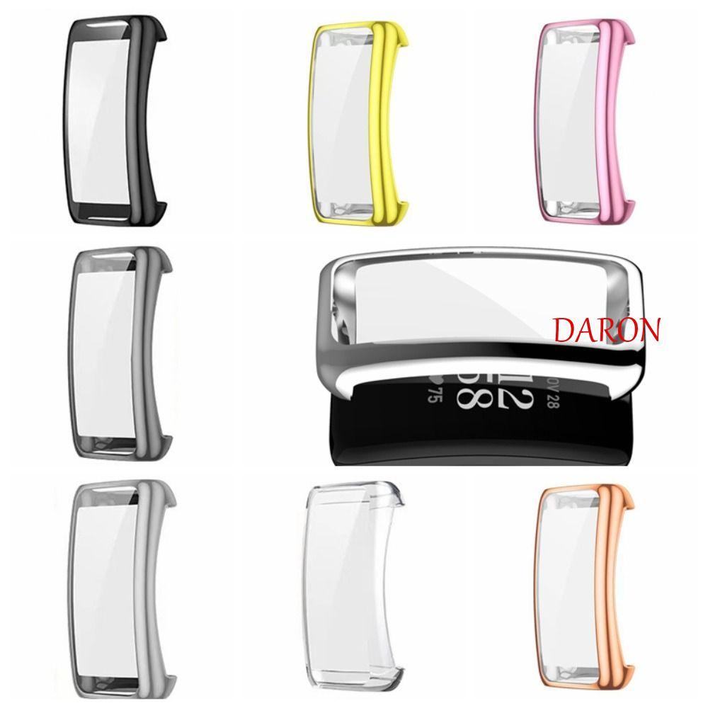 DARON Fitbit Inspire 3 ตัวป้องกันหน้าจอ, ฝาครอบนาฬิกา TPU รวมทุกอย่าง Inspire 3, เคสฝาครอบนาฬิกากันน