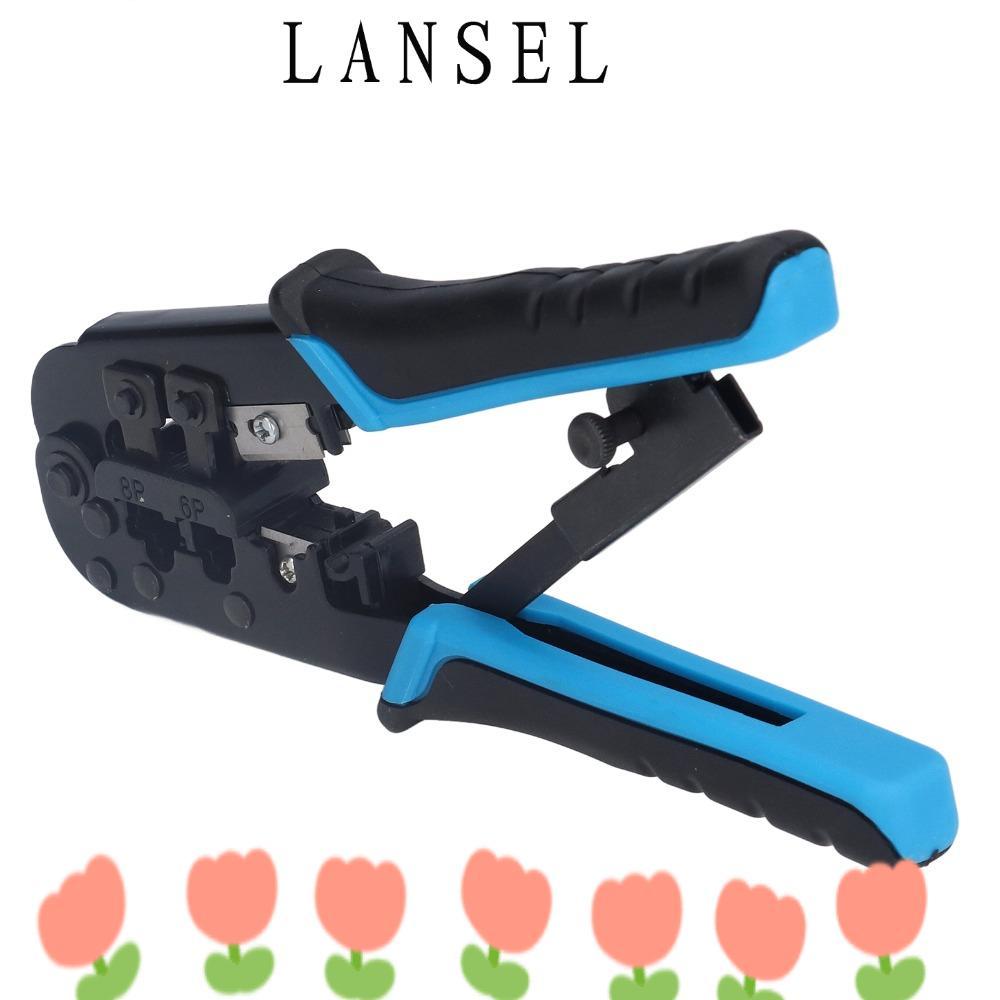 LANSEL1 RJ45 Crimp TOOL, 6 in 1 เครื่องตัดลวดและ Stripper Modular Crimping TOOL, All-in-One RJ11/RJ1