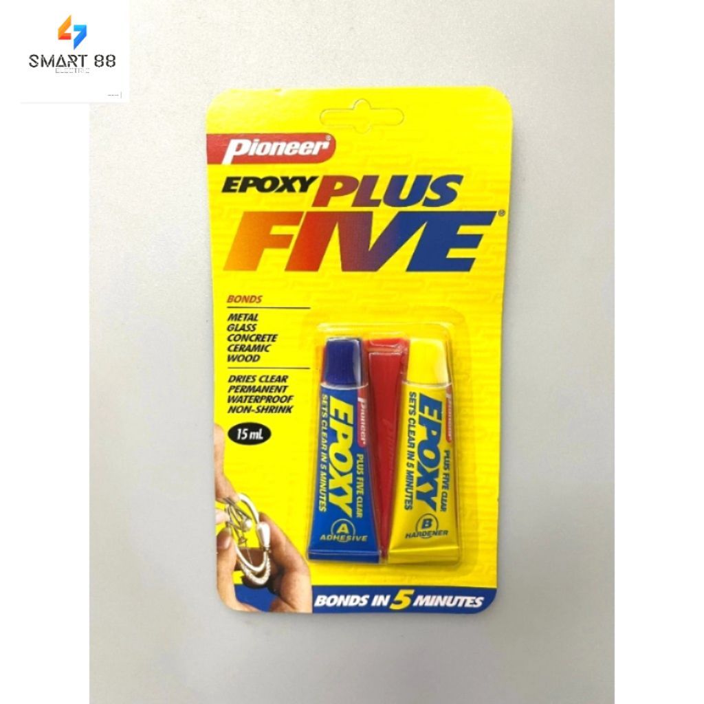 SMART88- AB EPOXY PLUS FIVE (Pioneer) กาว 2 แผ่น สีใส