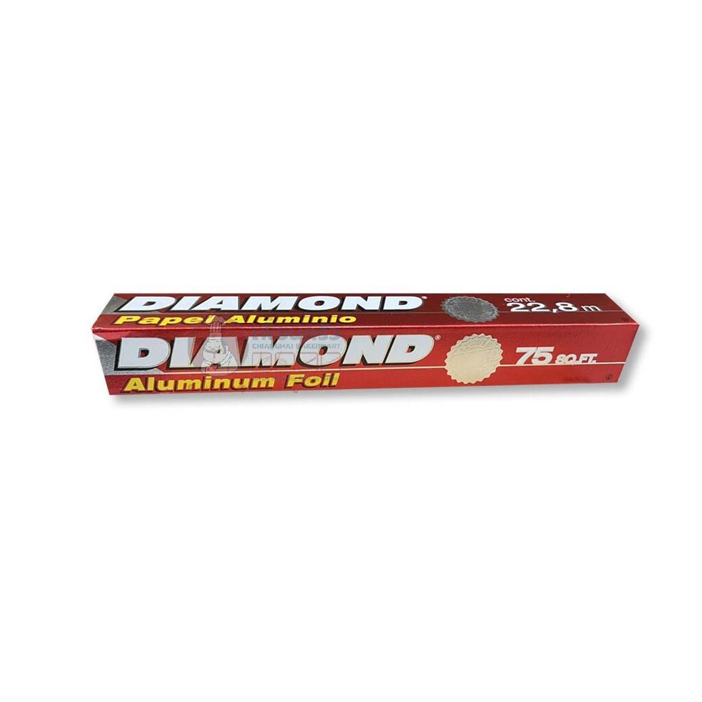 Diamond Foil อลูมิเนียมฟอยล์ 30.4ซม.X22.8ม. (75ฟุต)(09-6950)