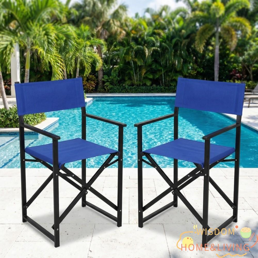 WISDOM Director เก้าอี้เปลี่ยนผ้าใบ, Multi-Color Straight-leg Fit Straight Leg Chair Canvas Cover, C