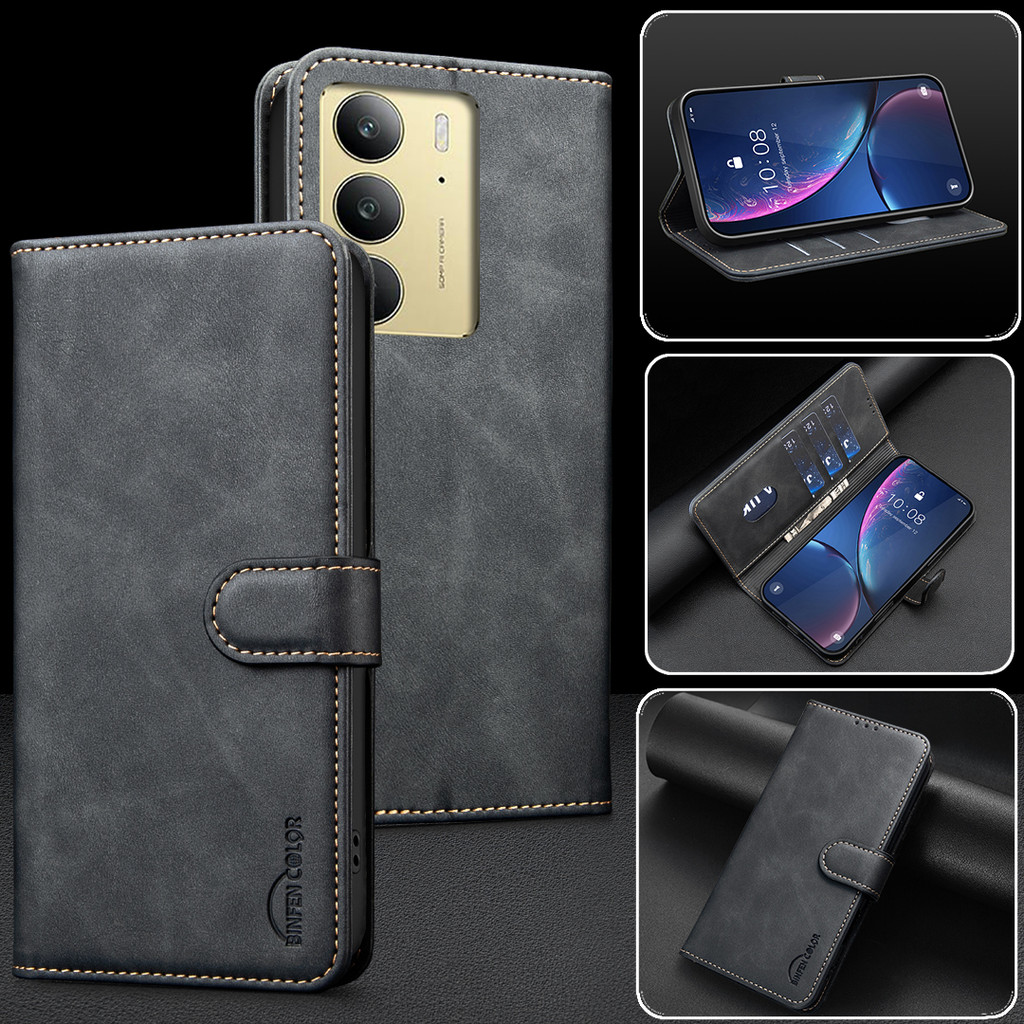 เคส Case for Realme 16 15 Pro 5G 14x 12 Pro Plus Pro+ 12+ 12x C71 C75 C75x เคสโทรศัพท์หนังฝาพับพร้อม