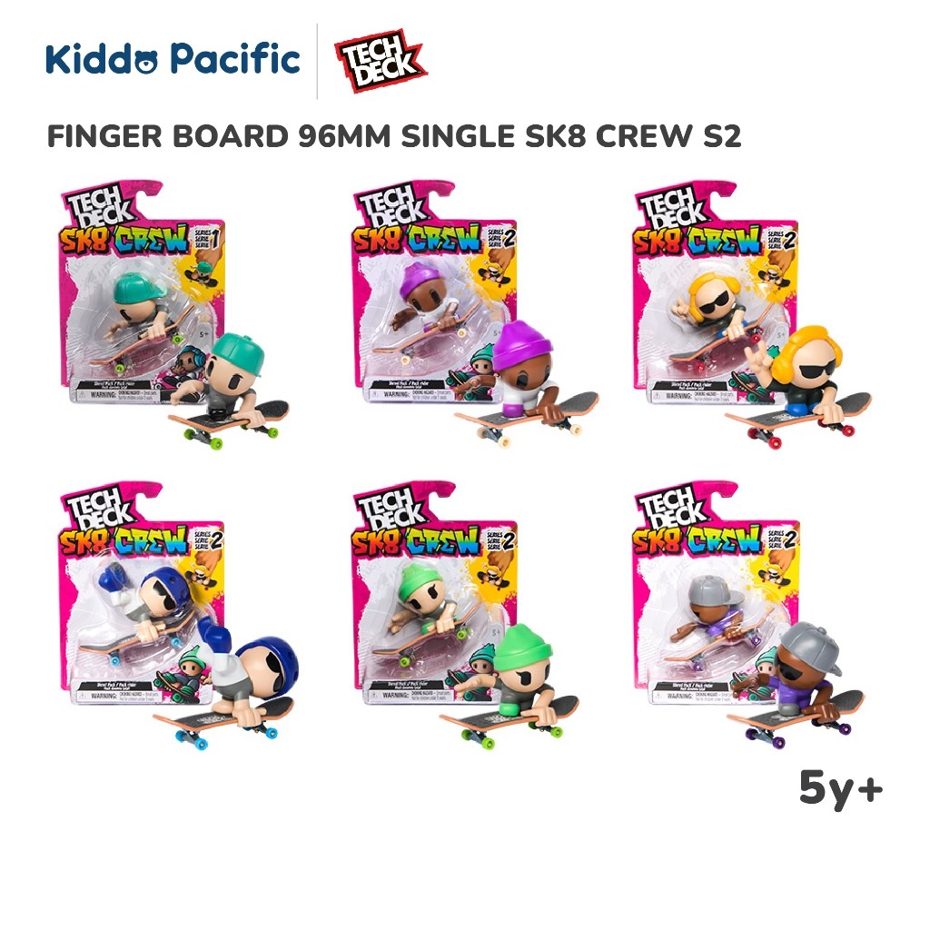 TECH DECK FINGER BOARD 96MM SINGLE SK8 CREW S2 ฟิกเกอร์