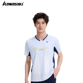 Kawasaki K1C02-D1191 ใหม่ เสื้อยืดกันเหงื่อแห้งไวสำหรับกีฬา เหมาะสำหรับทั้งผู้หญิงและผู้ชาย