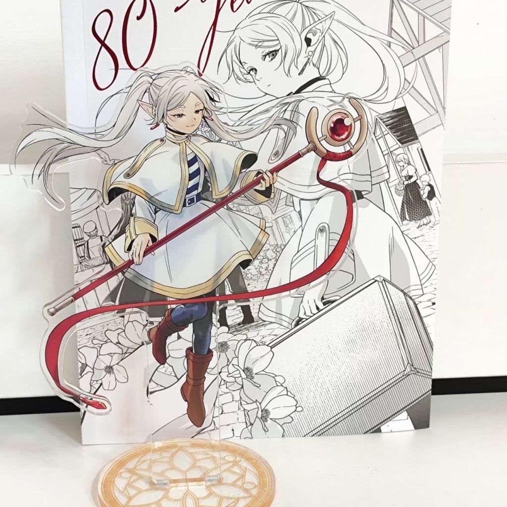 Frieren Beyond Journeys End อะนิเมะรูป Frieren ตัวเลขของเล่นผู้หญิงการ์ตูน Action Stand ตุ๊กตาตุ๊กตาของเล่นอะคริลิคของขวัญ