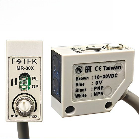 สวิตช์ตรวจจับแสงไฟฟ้า Yangming รุ่น MR-30X, MR-10X, MR-60X, MR-10NE/30N แบบ 4 สาย