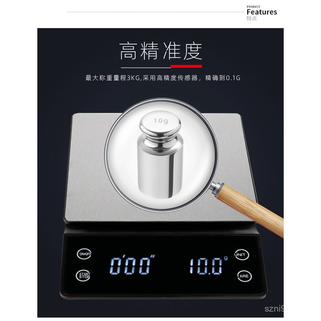 Ru Rush การวัดเครื่องชั่งกันน้ํา led ในครัวเรือน Scale Kitchen Gram Tea Baking Hand Electronic Scale