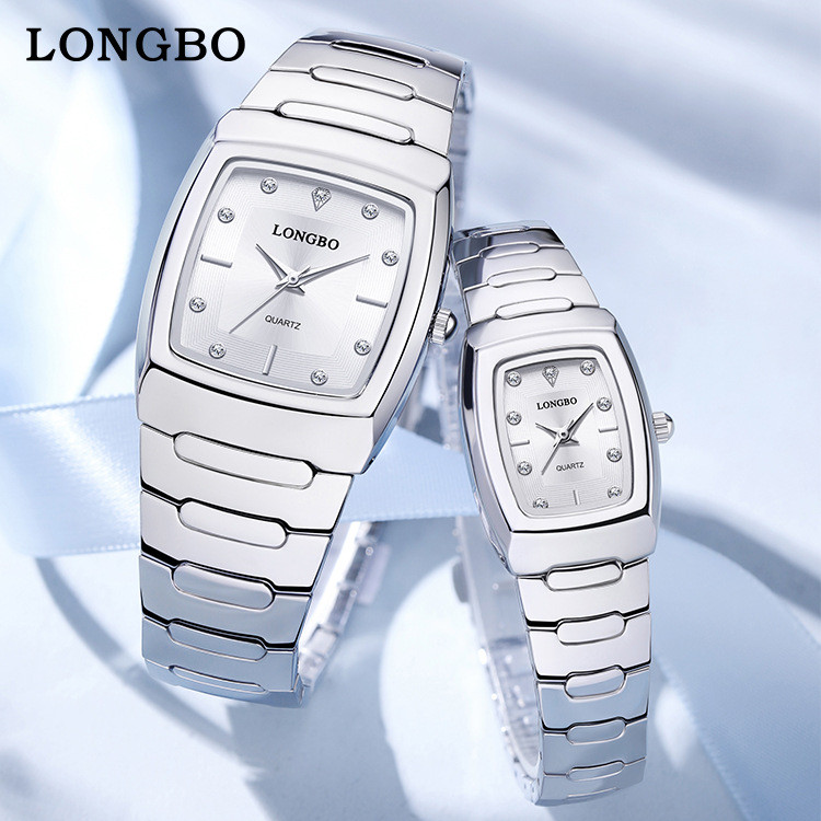 longbo Quartz watch, simple casual watch, waterproof couple's pair watch
