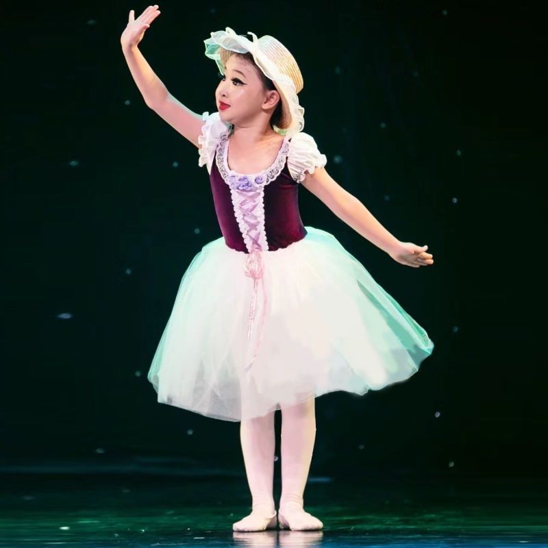 ชุดเจ้าหญิง ชุดเดรสผ้ากอซ ZC311