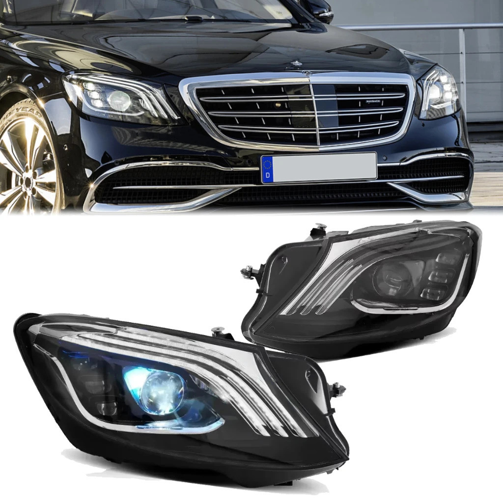 14-17 Mercedes S-Class W222 อัพเกรดไฟหน้า Plug and Play สําหรับ Mercedes Benz W222 S400 S500 S63 AMG