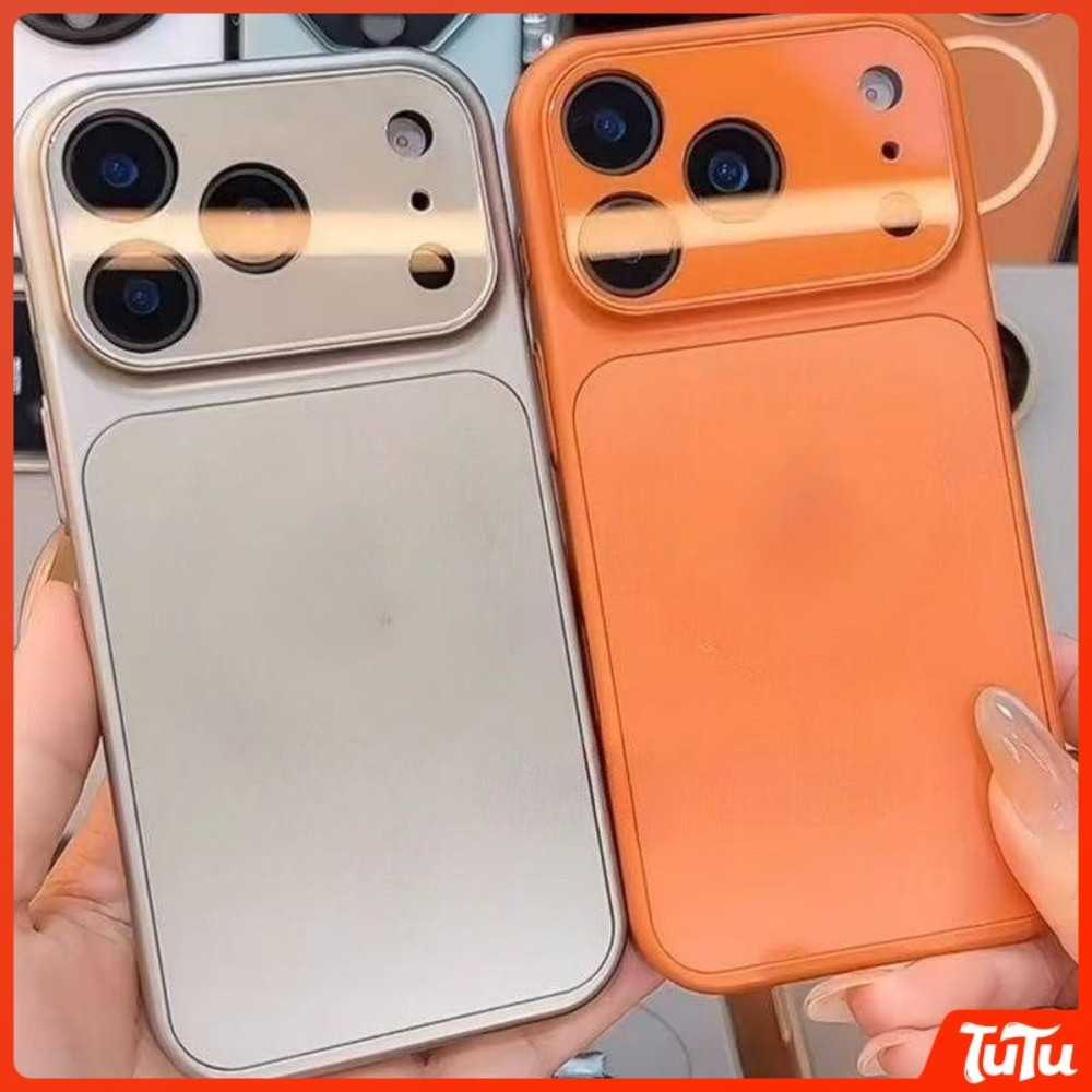 TuTu กระจกกันกระแทกนาโน AG Backcase กรณีเข้ากันได้สําหรับ iPhone 17 16 15 14 13 16 Pro Max และ 12 Pro Max แข็ง Backshell เคสโทรศัพท์ฝาครอบ