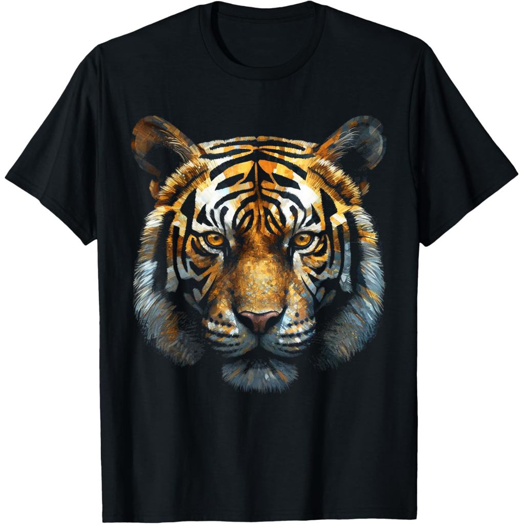 Tiger Animal Art Motif Tiger T-Shirt