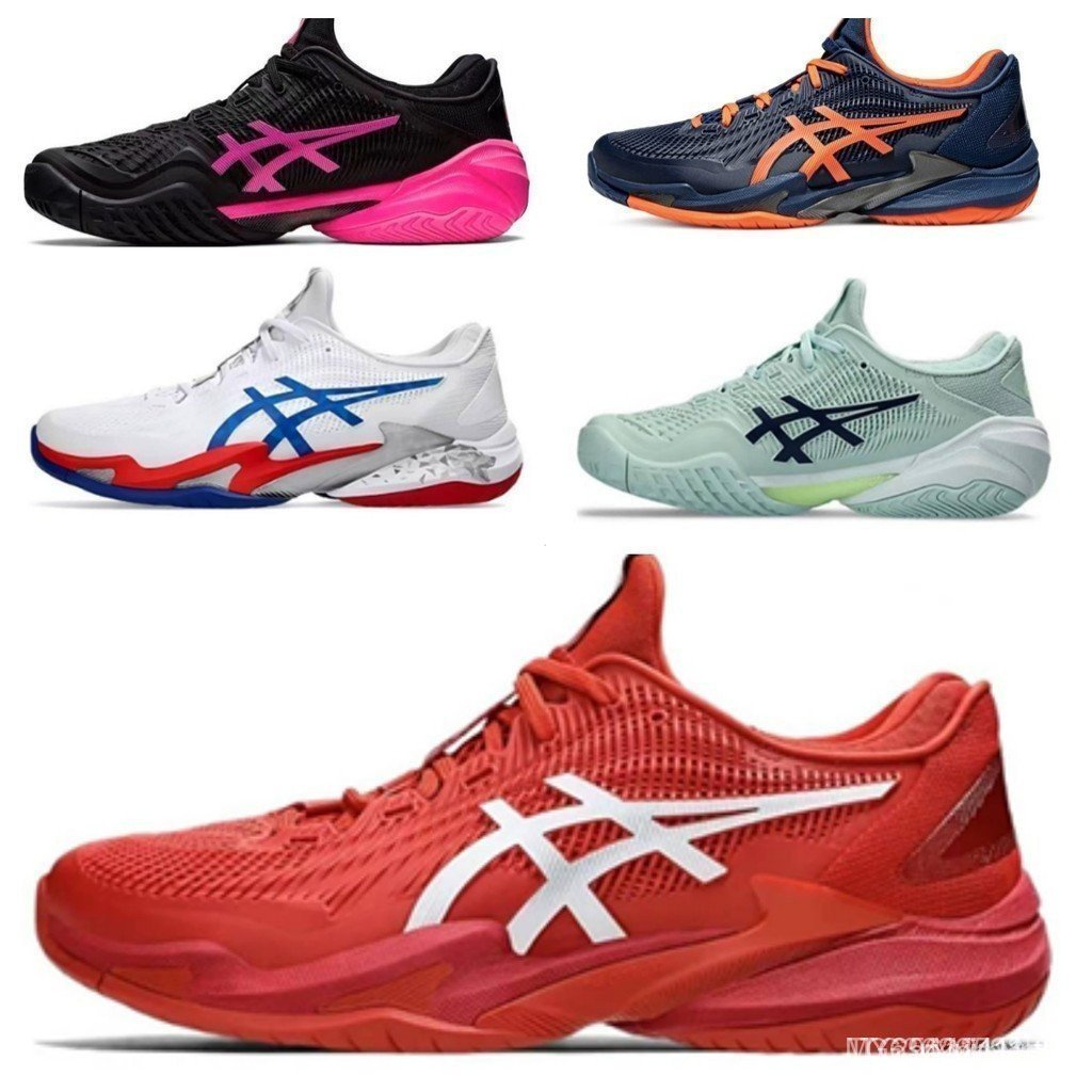 รองเท้าเทนนิส Court FF 3 สีดำและชมพู