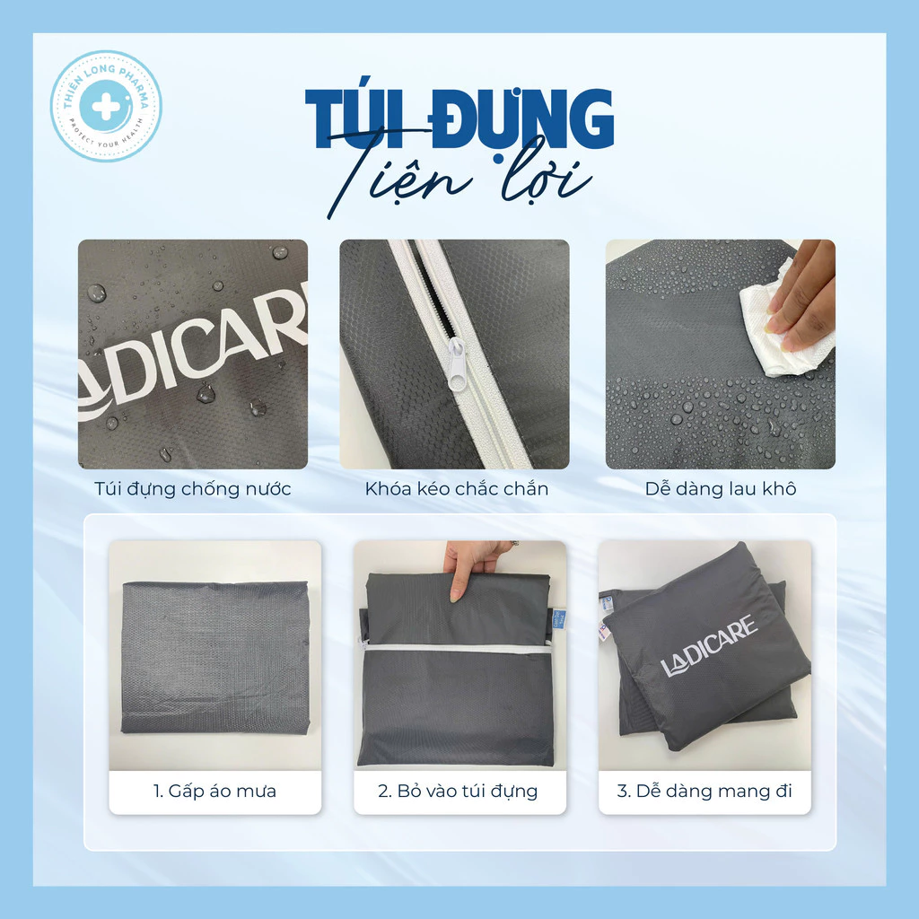ลาดิแคร์ ชุดเสื้อกันฝนสะท้อนแสง ผ้าหนังปลา thumbnail 7