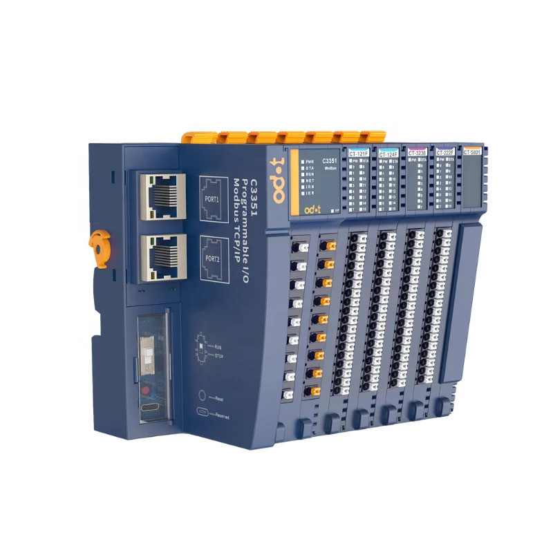 Dans ODOT การเขียนโปรแกรม PLC อุตสาหกรรม Modbus TCP RTU คอนโทรลเลอร์ PLC CPU C3351 CodeSYS PLC