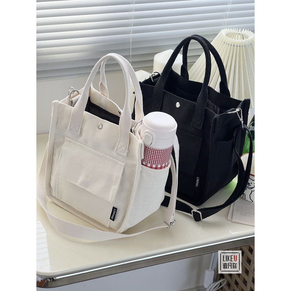 gental women กระเป๋าผ้า กระเป๋าสะพาย กระเป๋าแคนวาส tote สไตล์ดั้งเดิม