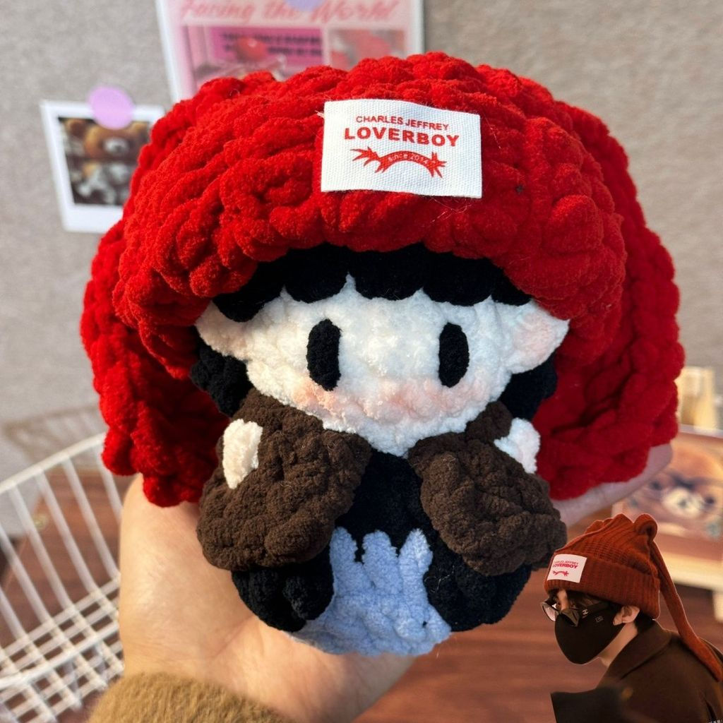 เวลาจํากัด [ผลิตภัณฑ์สําเร็จรูป] เส้นด้ายขนสัตว์แฮนด์เมดโครเชต์ Lop-Eared Rabbit Hat Liu Yuning Gumm