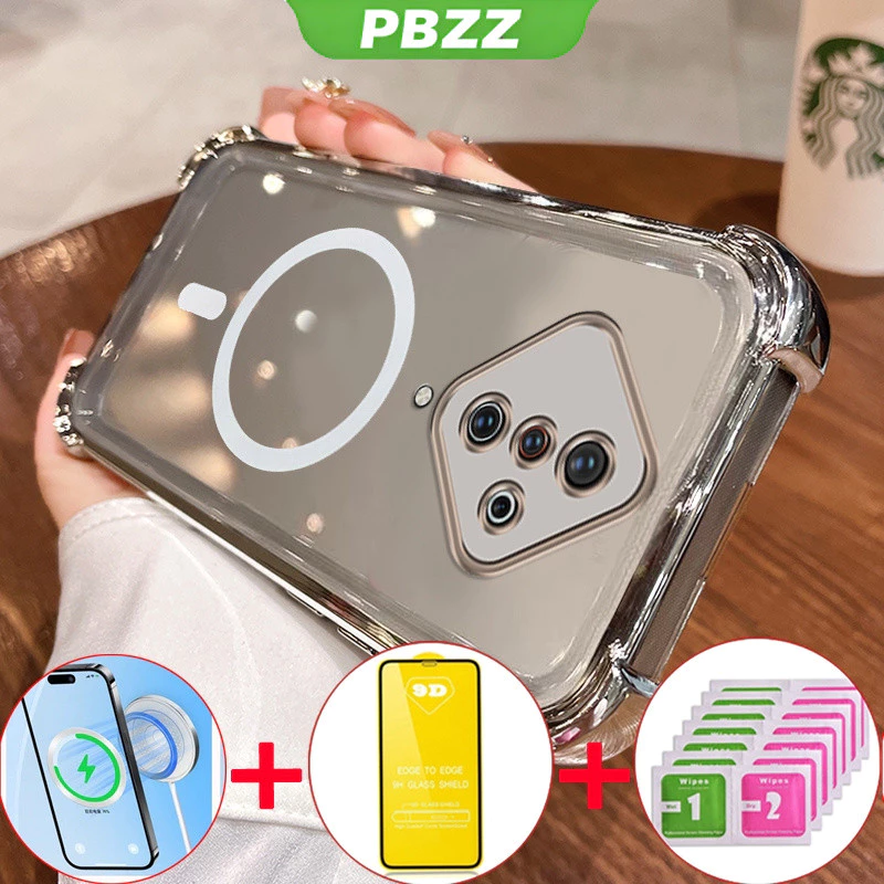 PBZZ [4 in 1] ด้วยกระจกนิรภัยกรณีสำหรับ VIVO S1 Pro VIVO S1โทรศัพท์ปลอก softcase ซิลิโคนกันกระแทกปกการออกแบบใหม่ความงามล้างไร้สาย sjmbs01