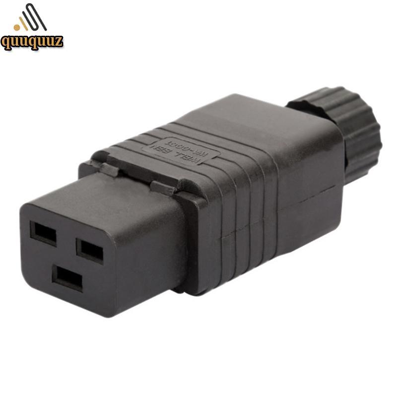 QUU IEC PDU UPS 16A 250VAC 320 C 19 ปลั๊ก IEC C19 DIY ปลั๊ก conector IEC 320 C19 IEC PDU Plugue feme