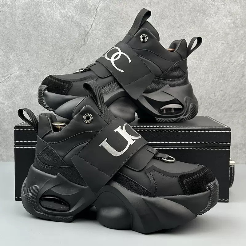 2026 Mens Daddy Shoes Lazy Slip-On Mens Shoes All-Match Heightening Casual Sports Mens Shoes Classic