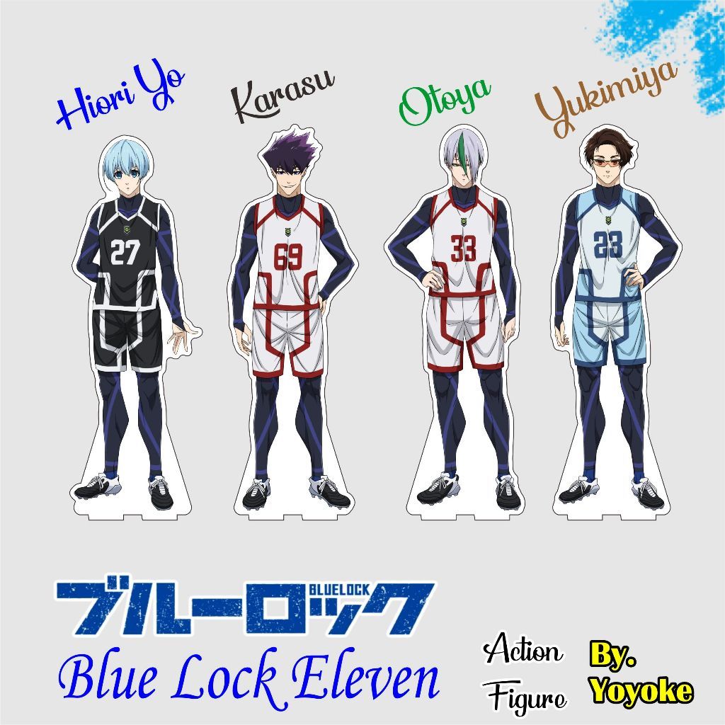 อะคริลิค Standee Blue Lock Hiori Yo Otoya Eita Karasu Tabito Yukimiya Kenyu