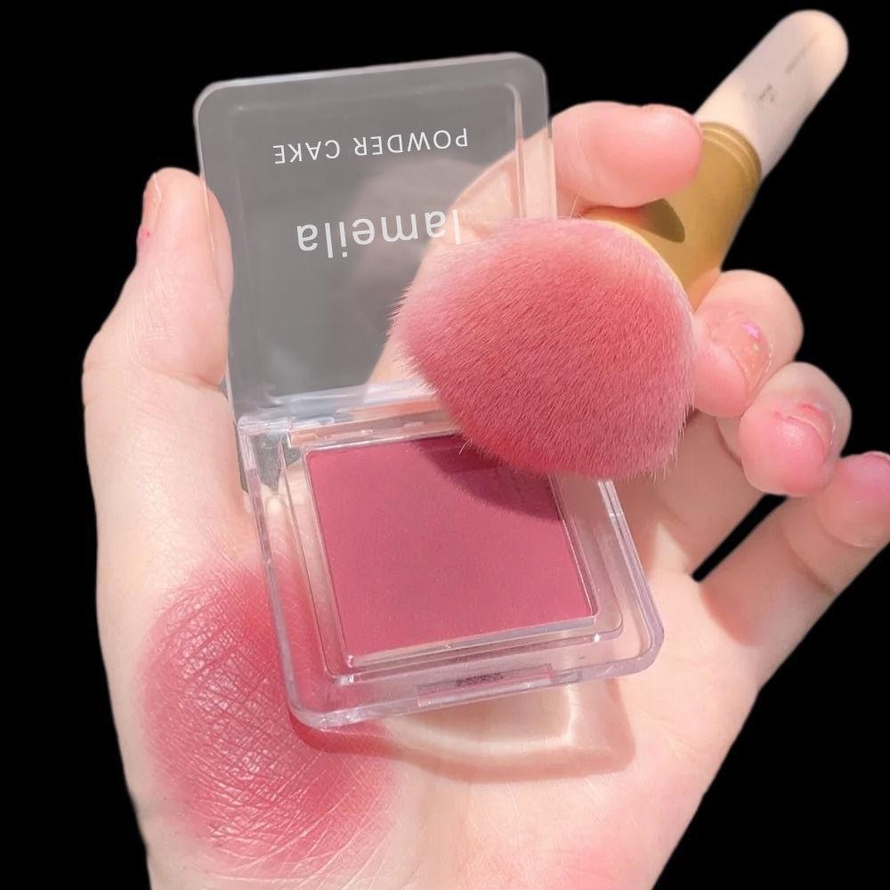 blush บลัชลากลาส Ramera Crystal Block Rouge Blush Palette Nude Makeup Color Repair Beginner Female C