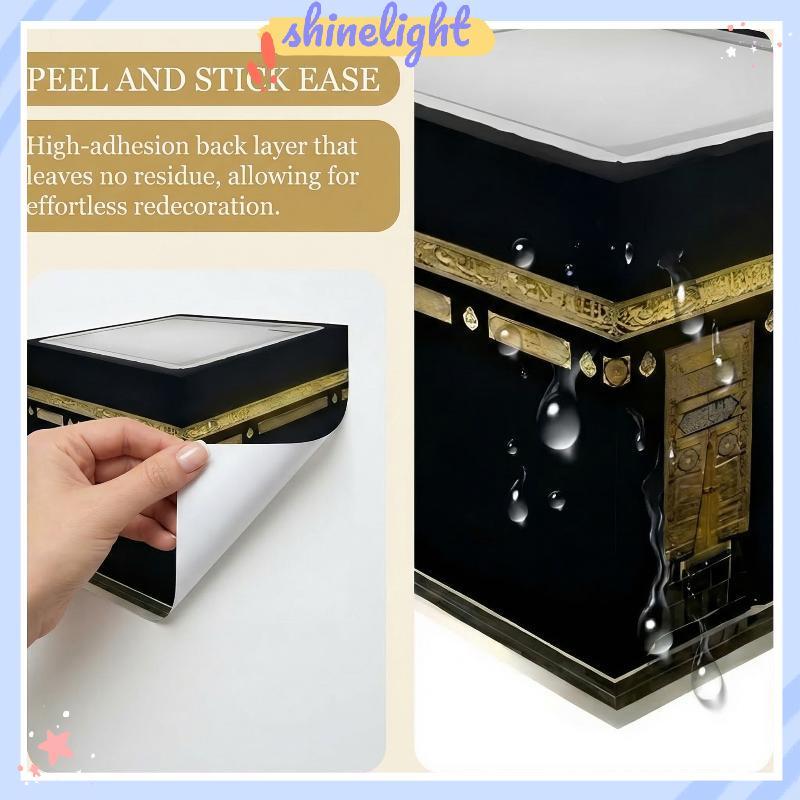 [shinelight] 3D Vision จําลองผนัง Stiers, มุมเป็นไปไม่ได้ 3D Optical Illusion Wall Art, ที่ถอดออกได้