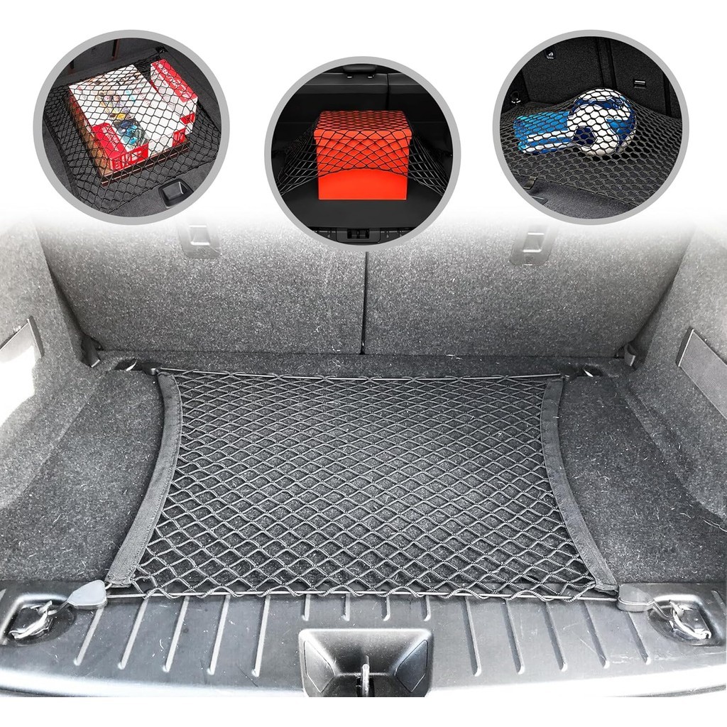 ชั้นสไตล์ Trunk ตาข่าย Cargo สําหรับ BMW i3 i 3 2014-2024 - รถอุปกรณ์เสริม - Premium Trunk Organizer