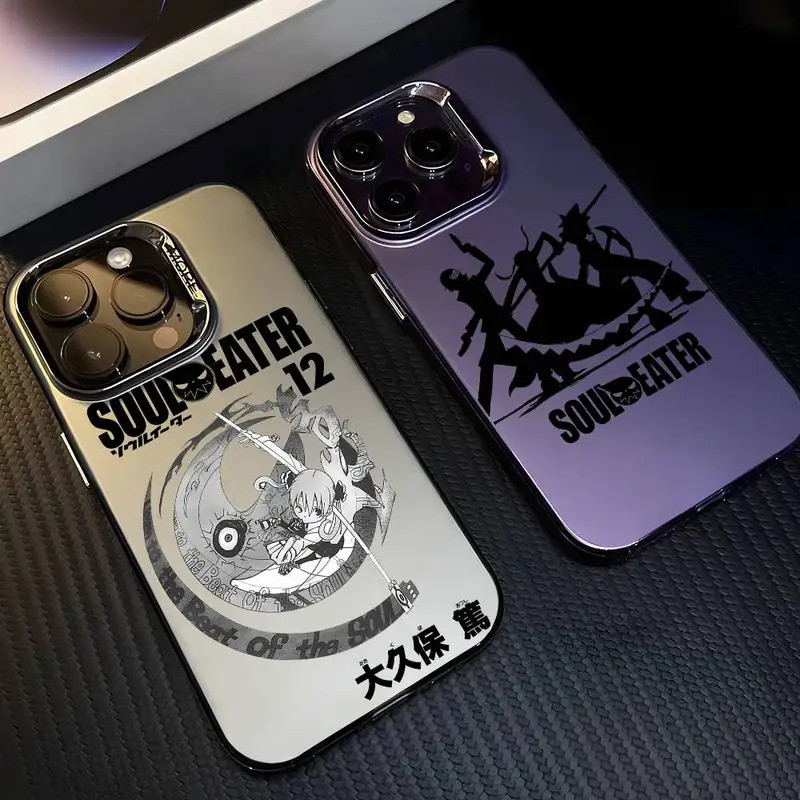 Cool Fishion Soul Eater เคสโทรศัพท์สําหรับ IPhone 17 16 15 14 13 12 11 Pro Max Air Multicolor Matte Laser Metallic Aurora Funda