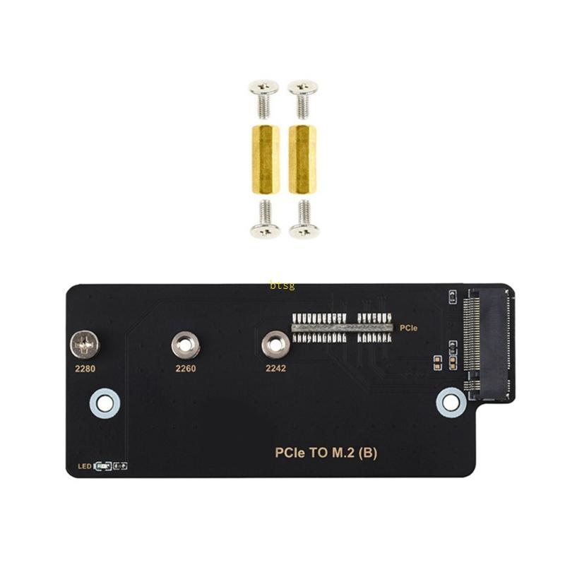 การ์ด btsg Pcie To M 2 สําหรับ CM4 เพลิดเพลินกับความเร็วการถ่ายโอนข้อมูล Faster และประสิทธิภาพที่ดีข