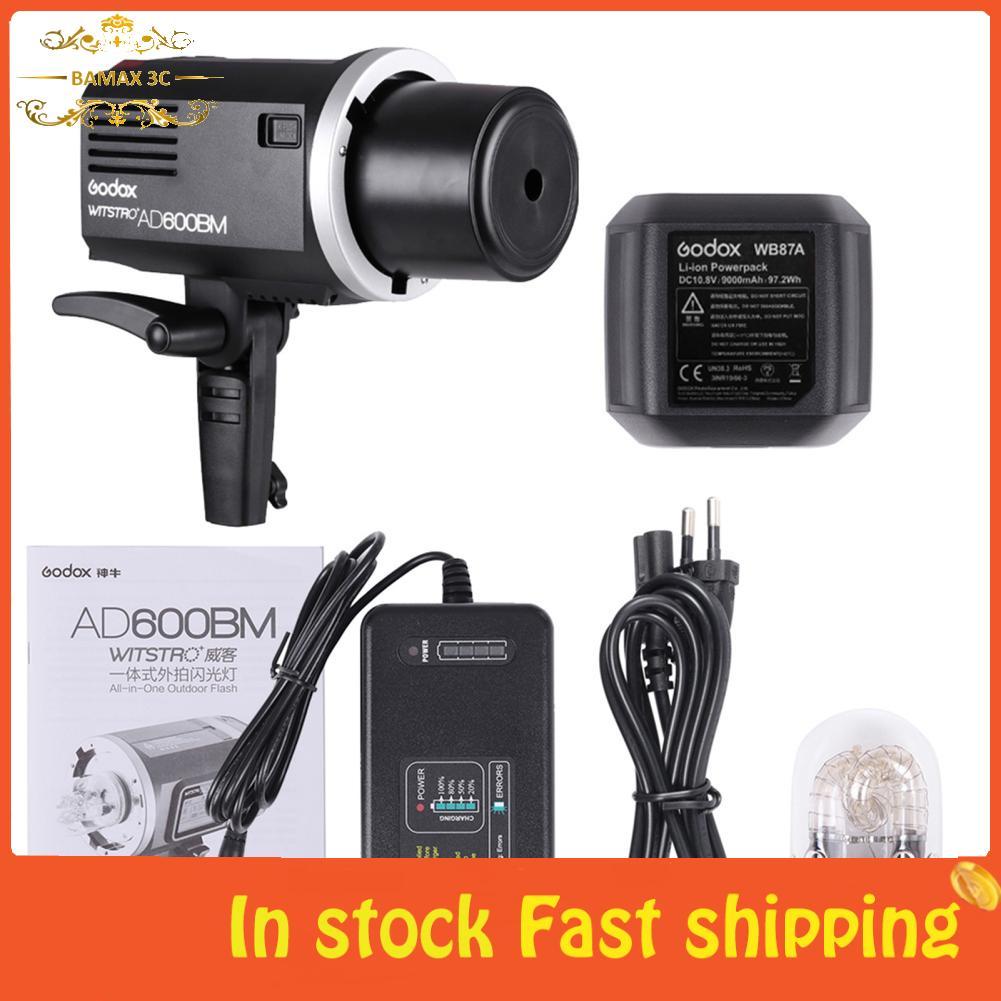 Bamaxis Bamaxis AD600BM 600WS GN87 HSS 1/8000s กลางแจ้งแฟลช Strobe ระบบ X ไร้สาย 2.4G พร้อมแบตเตอรี่