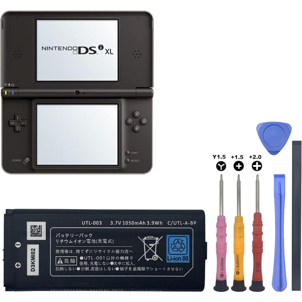 DSi XL แบตเตอรี่ UTL-003 3.7V 1050mAh สําหรับ DSi XL, DSi LL เครื่องเล่นเกมแบตเตอรี่ซ่อมเครื่องมือ (