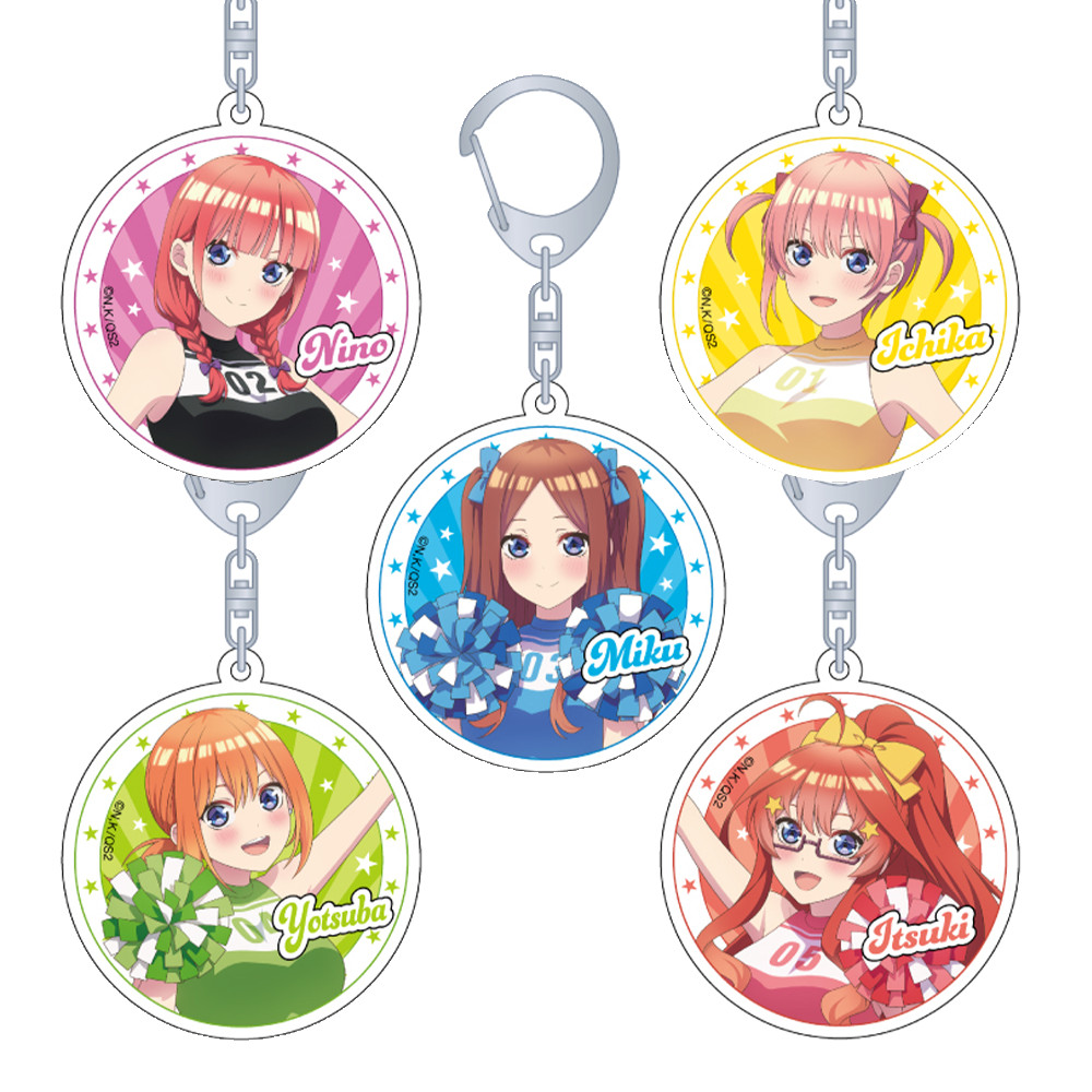 Quintessential Quintuplets Nakano Ichika Nakano Nino Miku Nakano Yotsuba Nakano Itsuki อะคริลิคพวงกุ