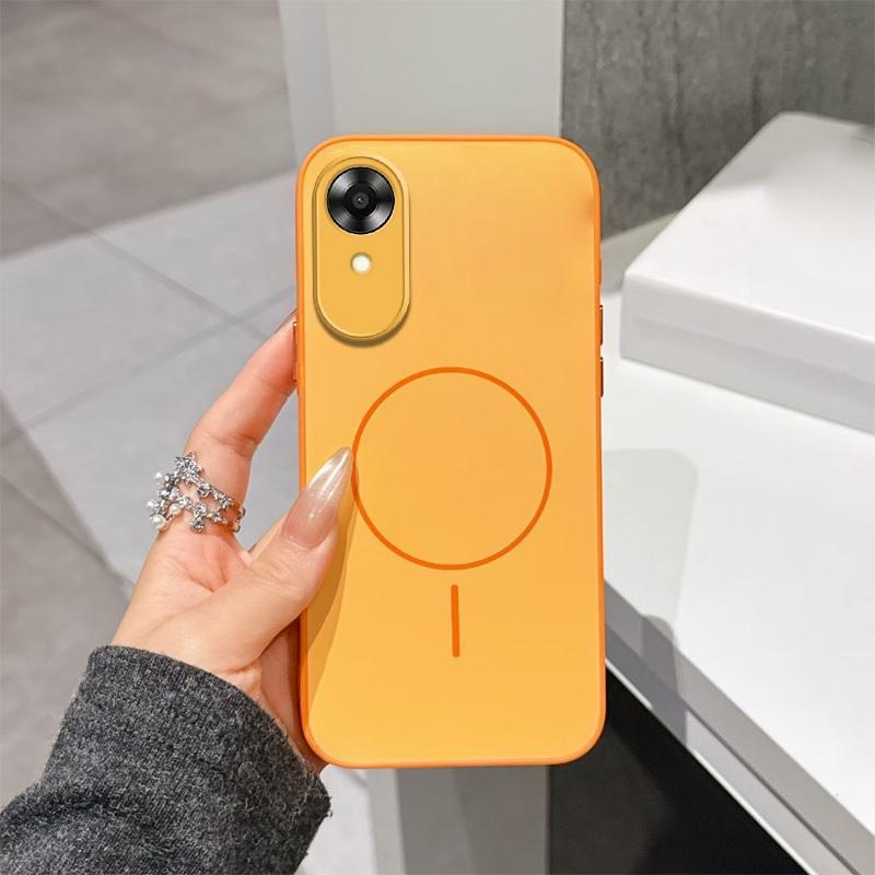 สําหรับ OPPO A17 A17K 4G เคสโทรศัพท์ Dual tone Matte Skin Hard Casing