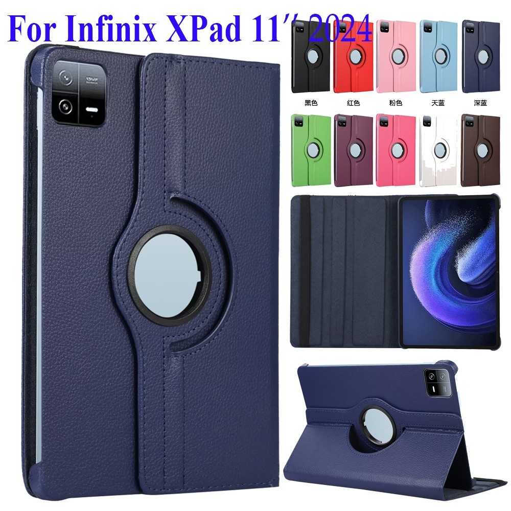 เคสแท็บเล็ตหมุนได้ 360 สําหรับ Infinix XPad 11 2024 เคสคลุมขาตั้ง เคส infinix X1101