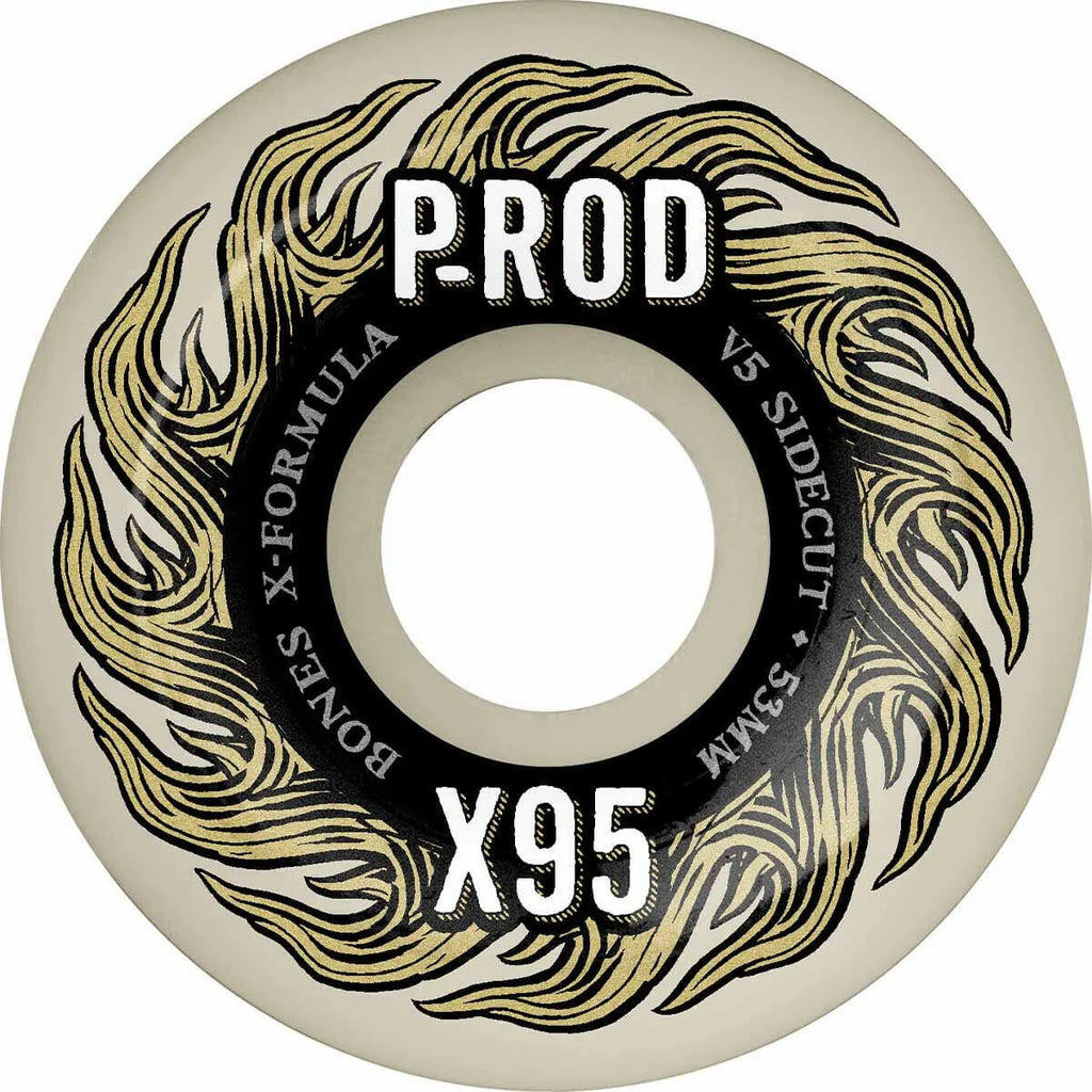 Bones P-Rod Pro X-Formula V5 Sidecut 95A Skateboard Wheels 53mm