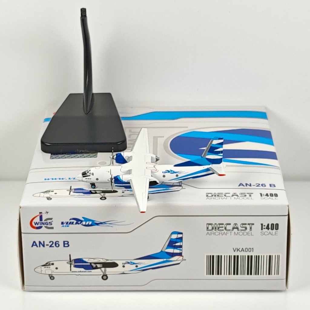 JC Wings VKA001 1: 400 Vulkan Air Volcan Air An-26B รุ่นโลหะผสม