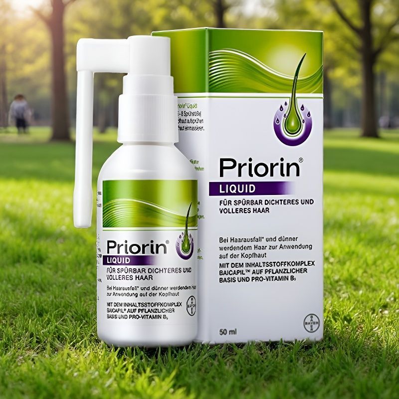 [ประกันภัยภาษีผมตรง] Priorin Bayer Hair Extra Density Essence Spray Anti-Hair Loss Hair Care จัดแต่ง