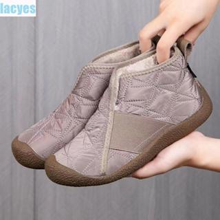 Lacyes Plush Snow Boots, รองเท้าหรูหรากันน้ําน้ําหนักเบาผู้ห…