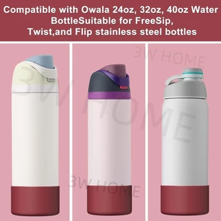 ซิลิโคน Boot สําหรับ 24oz/32oz/40oz Freesip และ Twist & Flip สแตนเลสขวด Anti-Slip ป้องกันซิลิคอนด้านล่างสําหรับขวดน้ํา Owala ขวด Boot