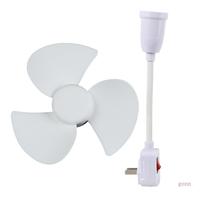 6inch Fan with 360 Degree Angle E27 Small Fan with Conversion Plug for Bedroom