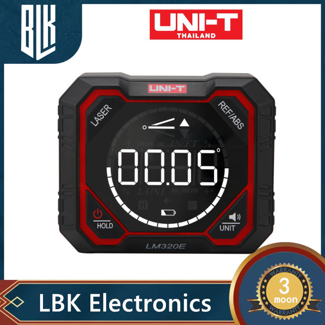 UNI-T LM320E LM320F  เครื่องทดสอบมุม Inclinometer Digital Angel Meter 4*90° ด้วยการวัดมุมสัมบูรณ์
