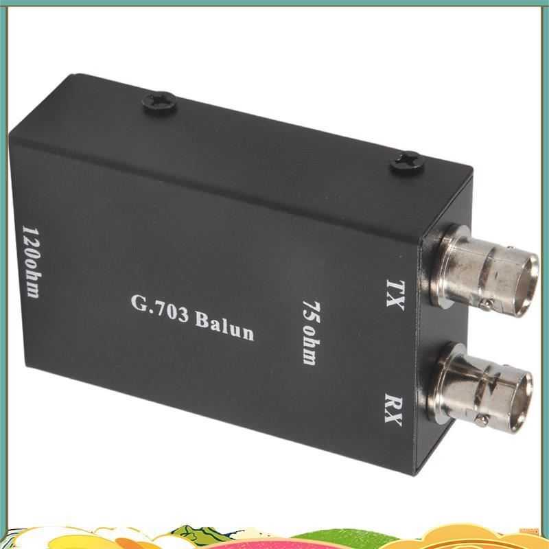2.048Mbps G703 Coaxial BNC to RJ45 Transmitter E1 Converter Balance to Unbalance 75 Ohm to 120 Ohm I
