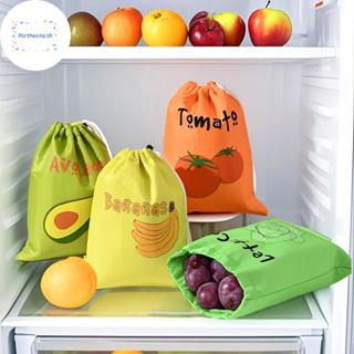 FOT 1/3 ชิ้นผลไม้และผักถุงเก็บสดกล้วยถุงเก็บผักถุงถนอมอาหารป…