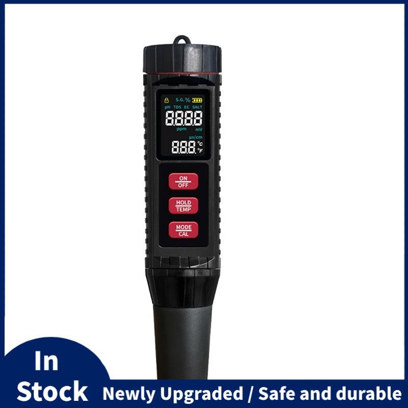 เครื่องทดสอบคุณภาพน้ํามัลติฟังก์ชั่น - 7 in 1 Digital ORP PH TDS EC Meter สําหรับสระว่ายน้ําตู้ปลาที