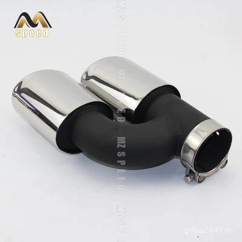 Tailpipe ท่อไอเสียสแตนเลสท่อไอเสียเคล็ดลับ CLAMP ประเภท fit สําหรับ Audi A4 A5 A6 A7 เพื่อดัดแปลง S4