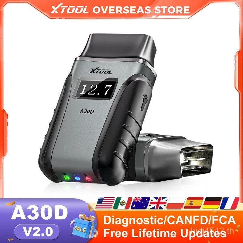 XTOOL Anyscan A30D OBD2 เครื่องสแกนเนอร์ทุกระบบเครื่องมือวินิจฉัยน้ํามัน DPF SAS 19 + รีเซ็ตรหัส Rea