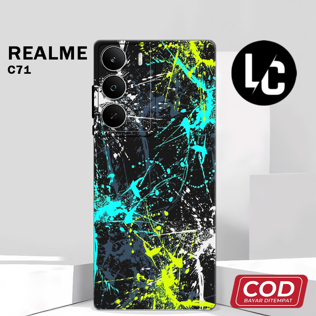 (AQ 2) ยืดหยุ่นยาง softcase สําหรับ REALME C71 C75X C75 ล่าสุดอะนิเมะ motif ปลอก l บทคัดย่อ l น่ารัก