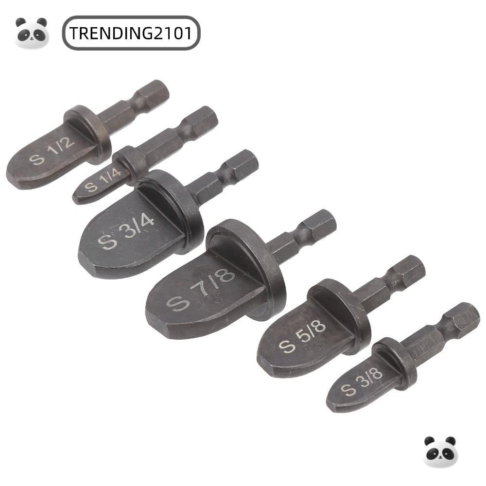 กําลังมาแรง 6 ชิ้นท่อทองแดง Expander, 1/4 นิ้ว Hex Shank ท่อทองแดงอ่อน HVAC Swaging เครื่องมือ, วัสด